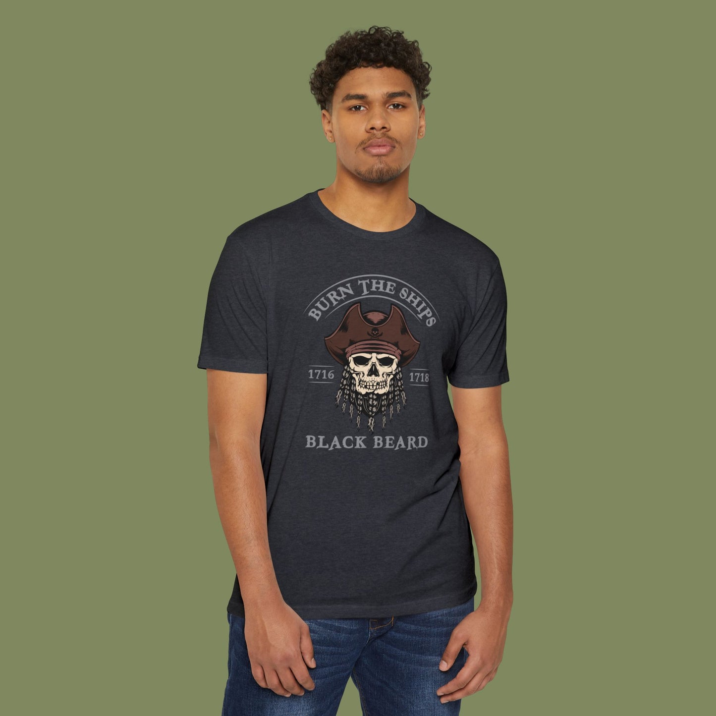 Blackbeard Burn The Ships T-shirt