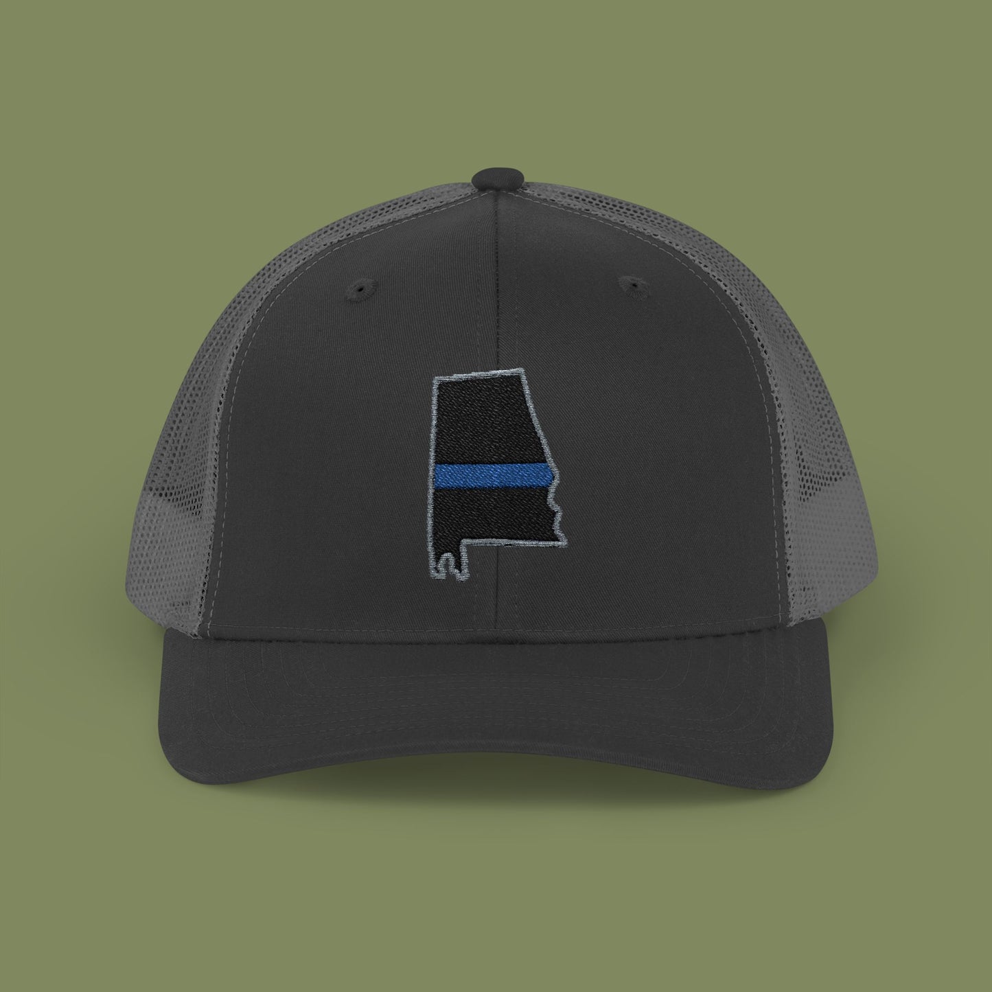 Alabama Thin Blue Line Snapback Trucker Cap