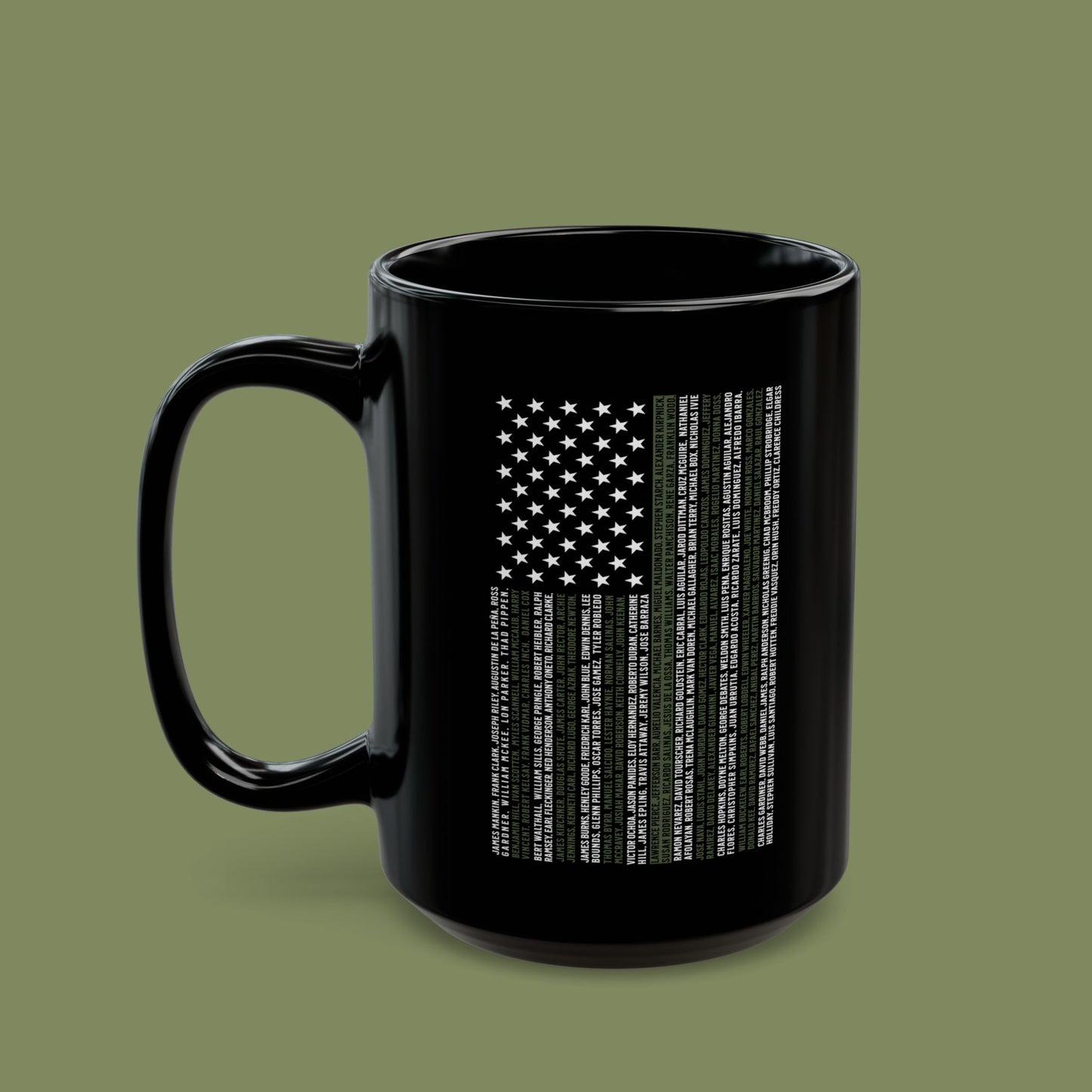 Border Patrol 2024 Valor Memorial Black Mug (15oz)
