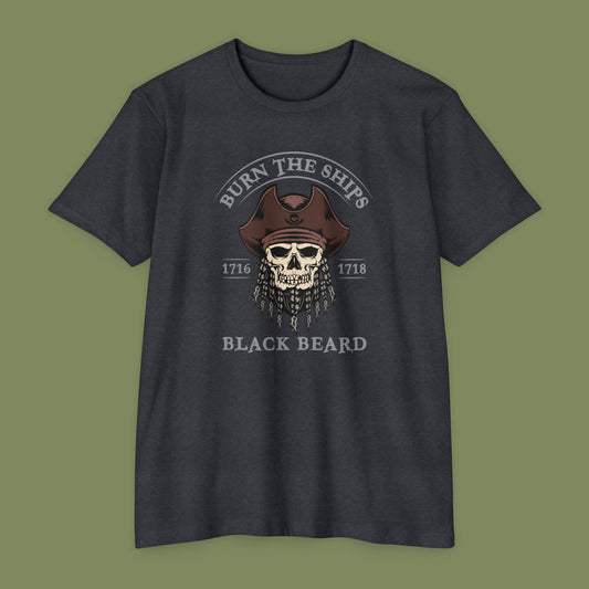 Blackbeard Burn The Ships T-shirt