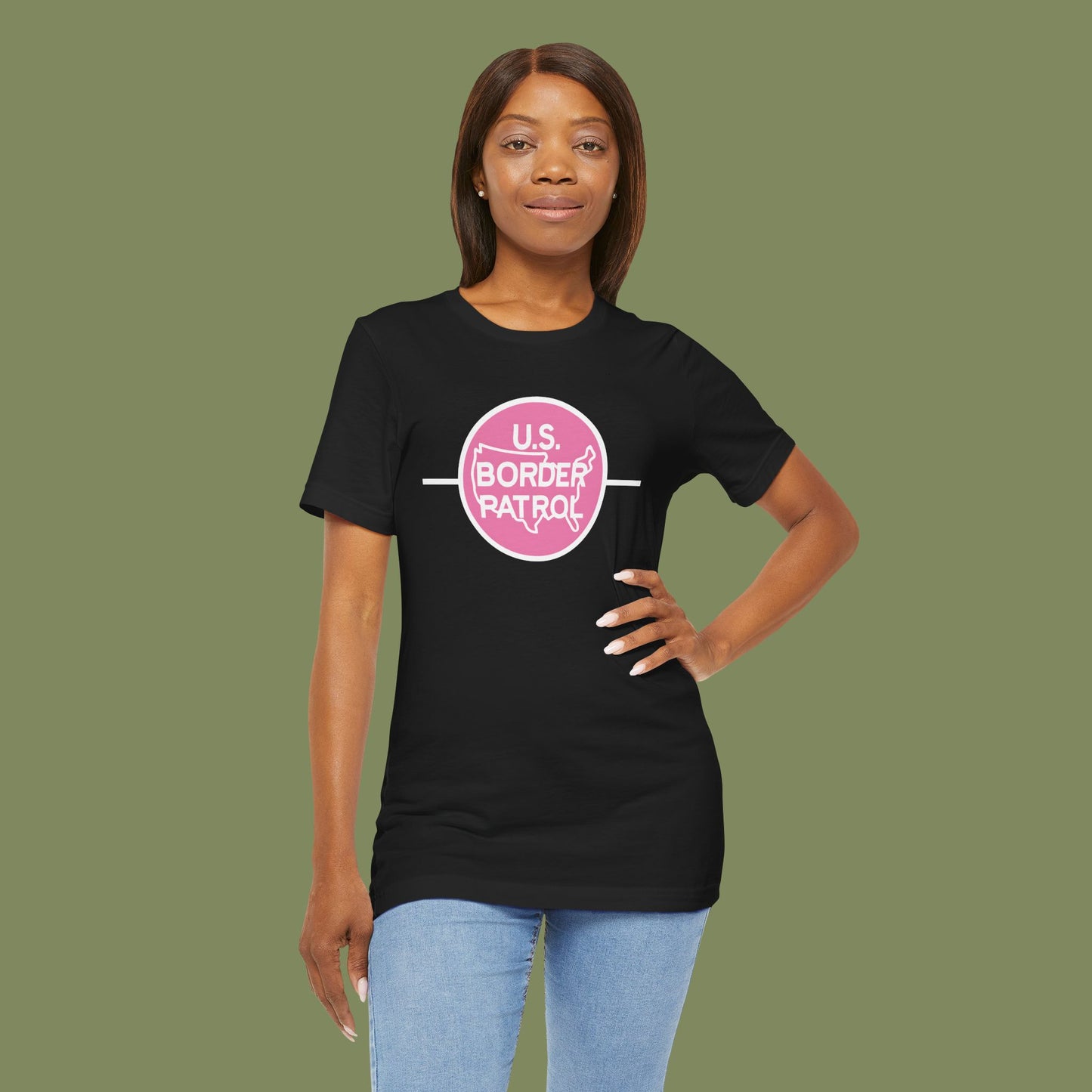 Border Patrol Breast Cancer Awareness Tee