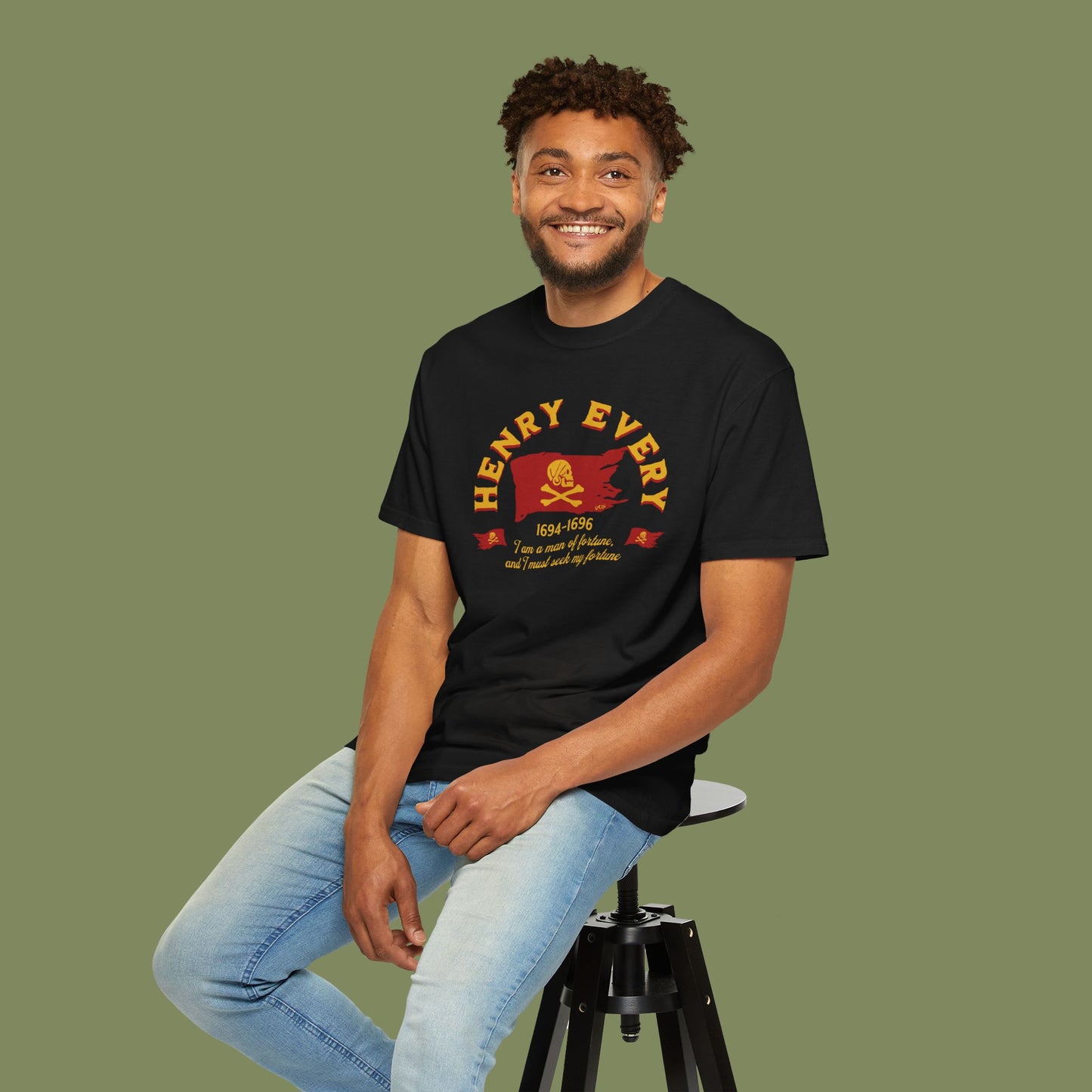 Henry Every Pirate T-shirt by Vint Hill Designs