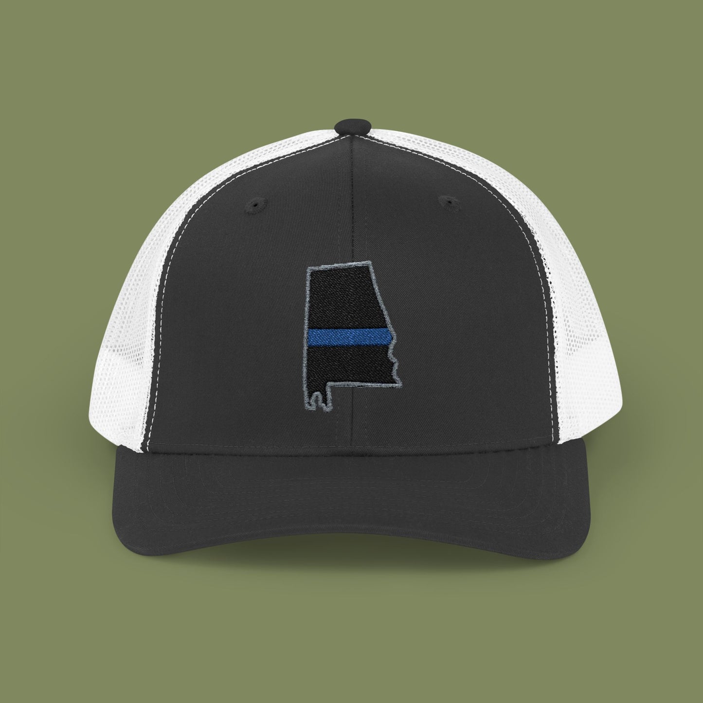 Alabama Thin Blue Line Snapback Trucker Cap