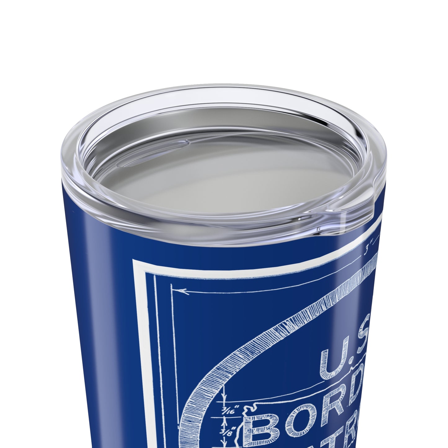 U.S. Border Patrol Blue Print Tumbler 20oz