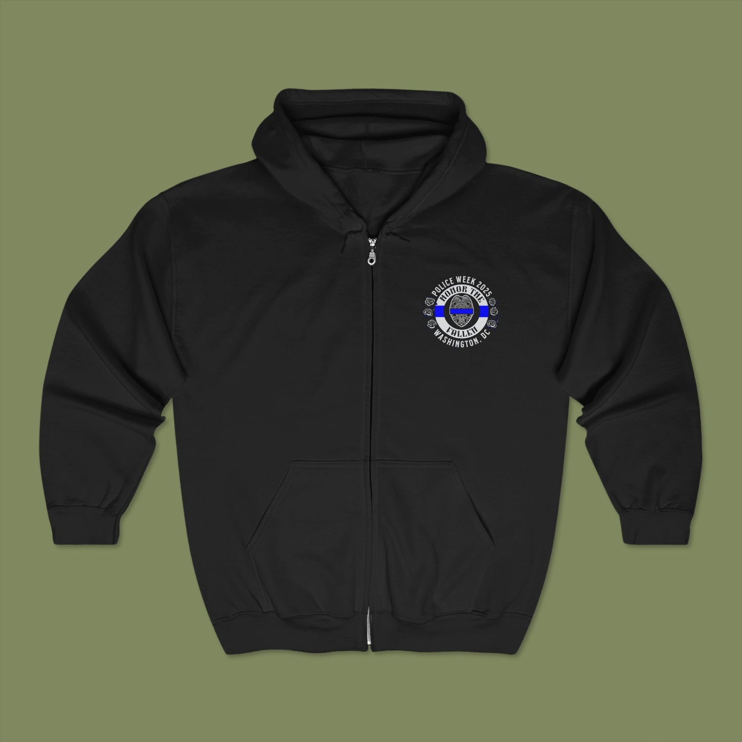 Police Week 2025 Unisex Zip Hoodie