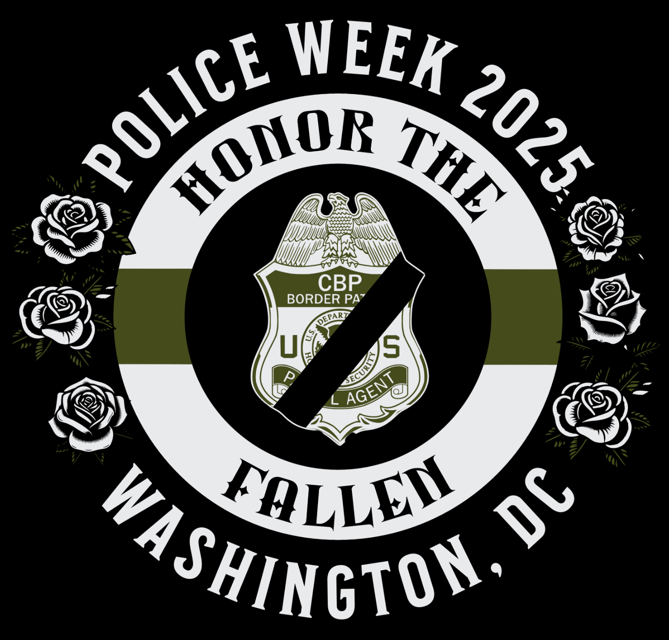 Border Patrol Valor Memorial Zip Hoodie