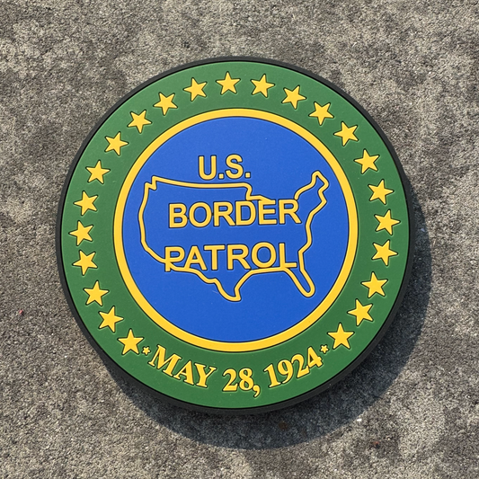 Border Patrol Flag Coasters – Set of 4