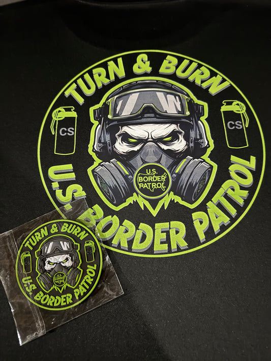 Turn & Burn Dri-Fit T-shirt and PVC Patch Combo