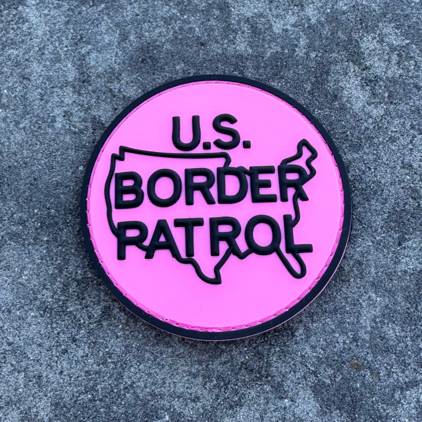 Border Patrol Logo Breast Cancer Awareness PVC Patch