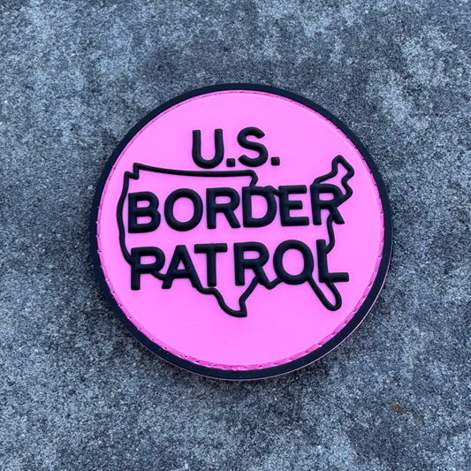 Border Patrol Logo Breast Cancer Awareness PVC Patch