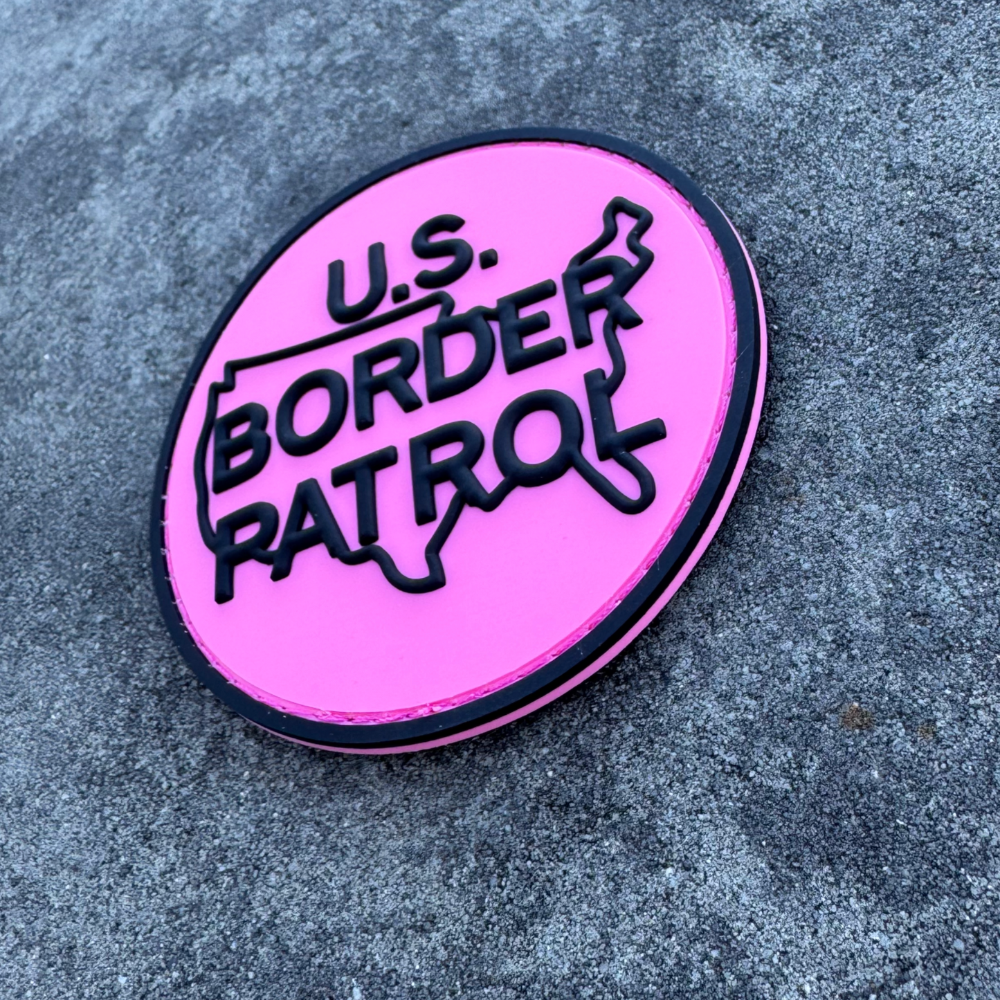 Border Patrol Logo Breast Cancer Awareness PVC Patch