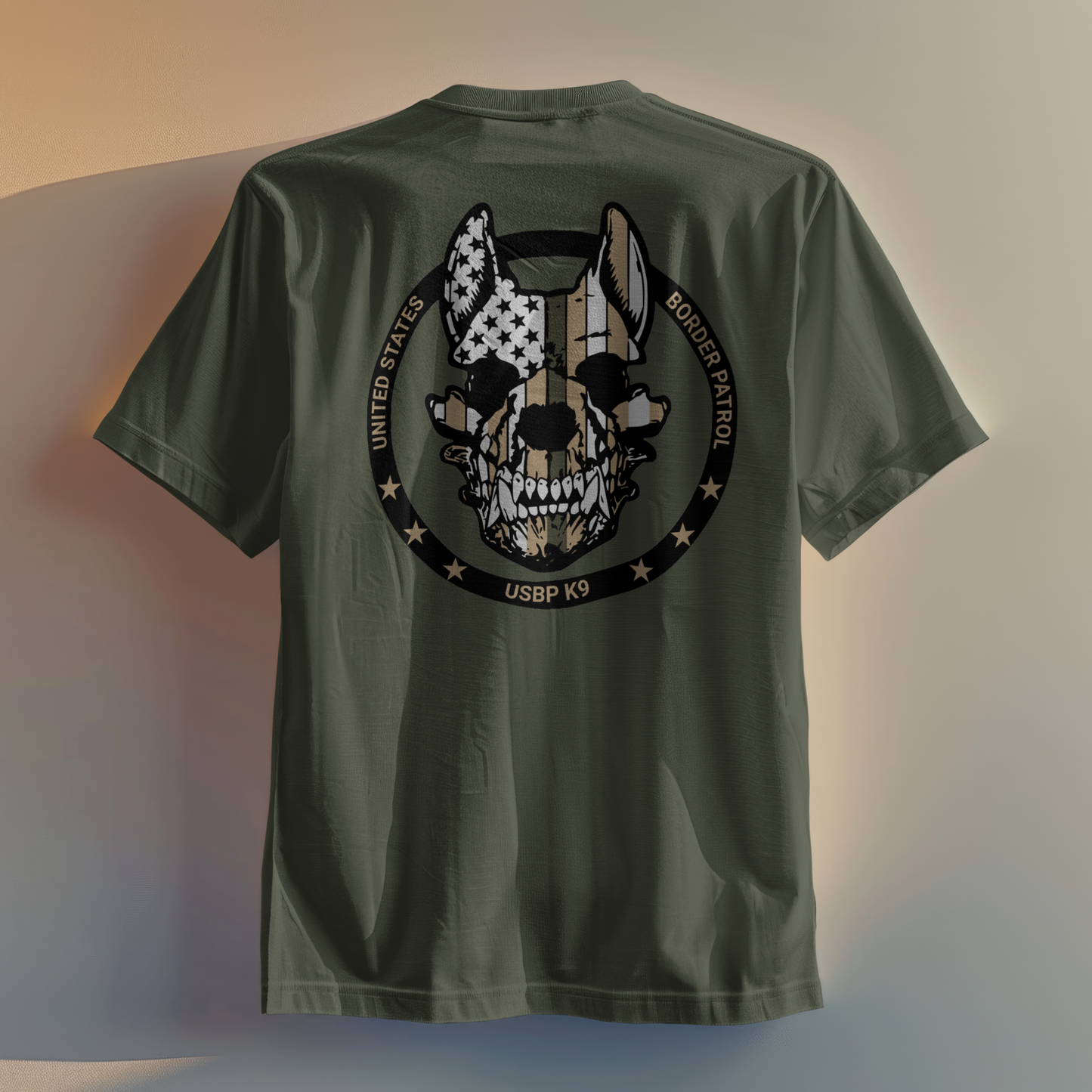 USBP K9 Skull T-Shirt