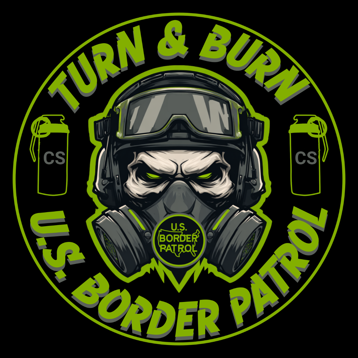 Turn & Burn PVC Patch w Velcro Backing