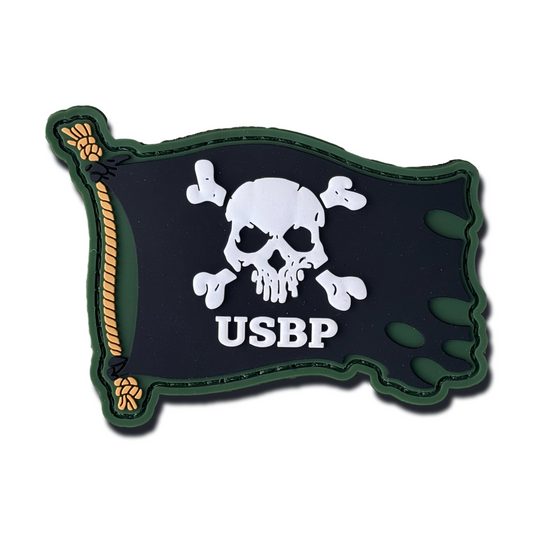 Border Patrol Pirate Flag PVC Patch