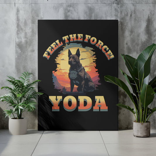 Yoda Feel The Force 16" by 20" Canvas Art