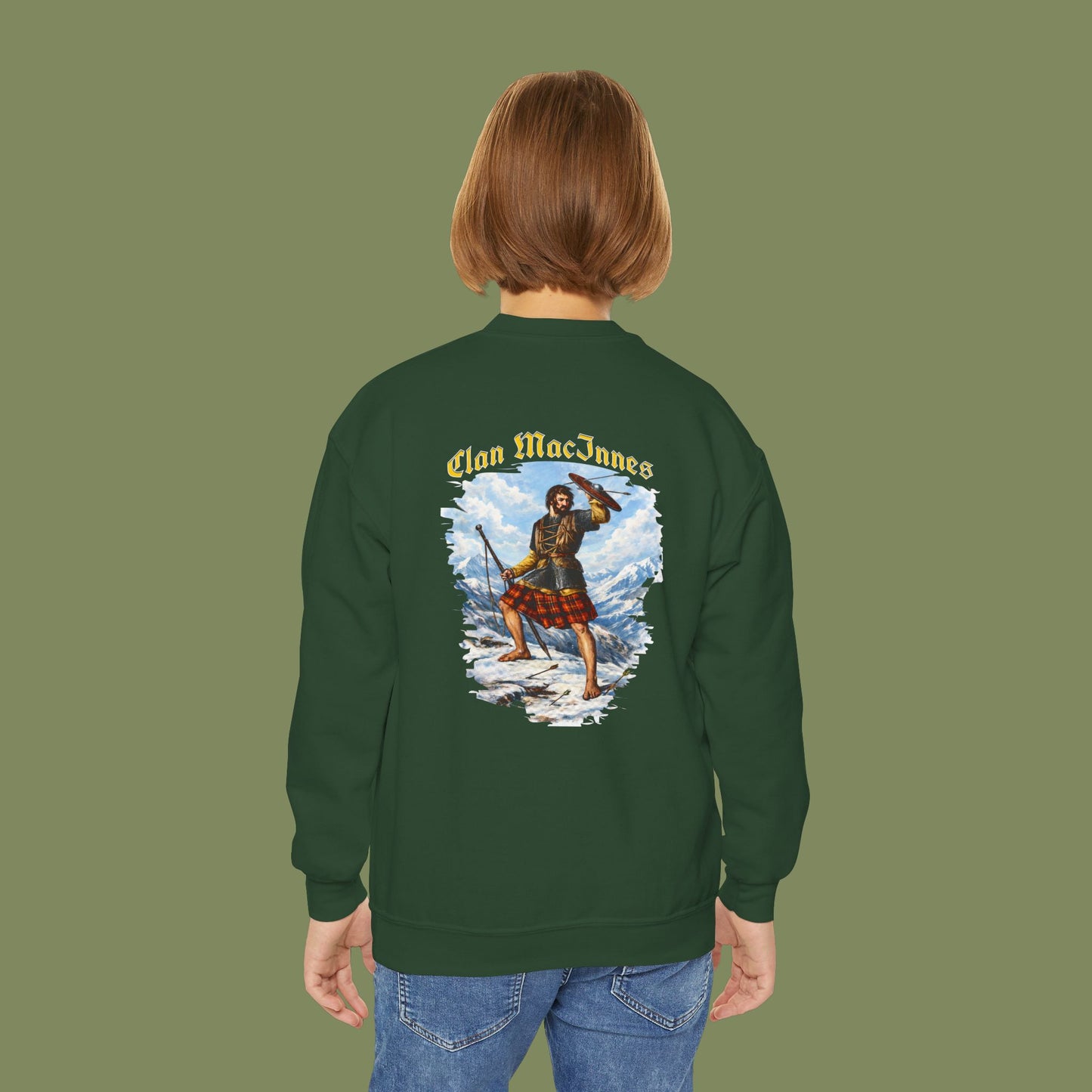 Clan MacInnes Youth Crewneck Sweatshirt