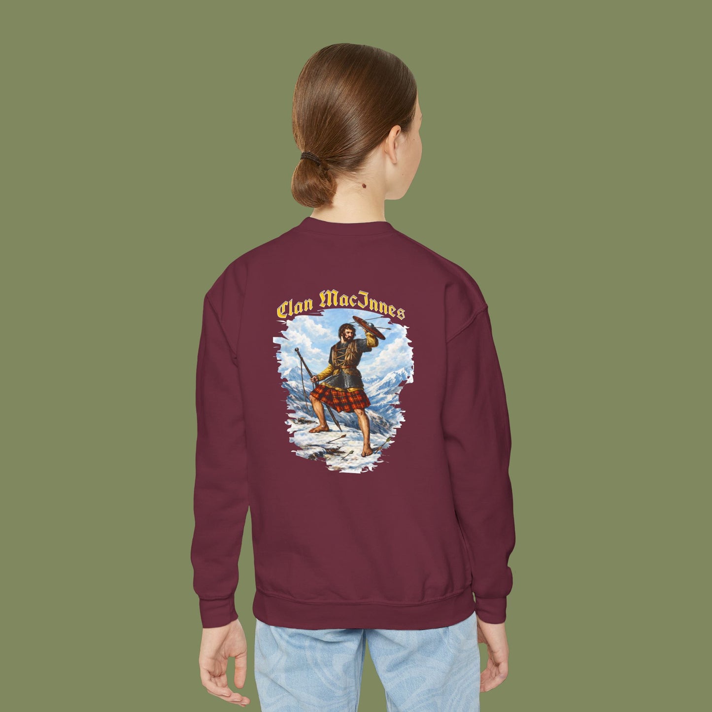 Clan MacInnes Youth Crewneck Sweatshirt