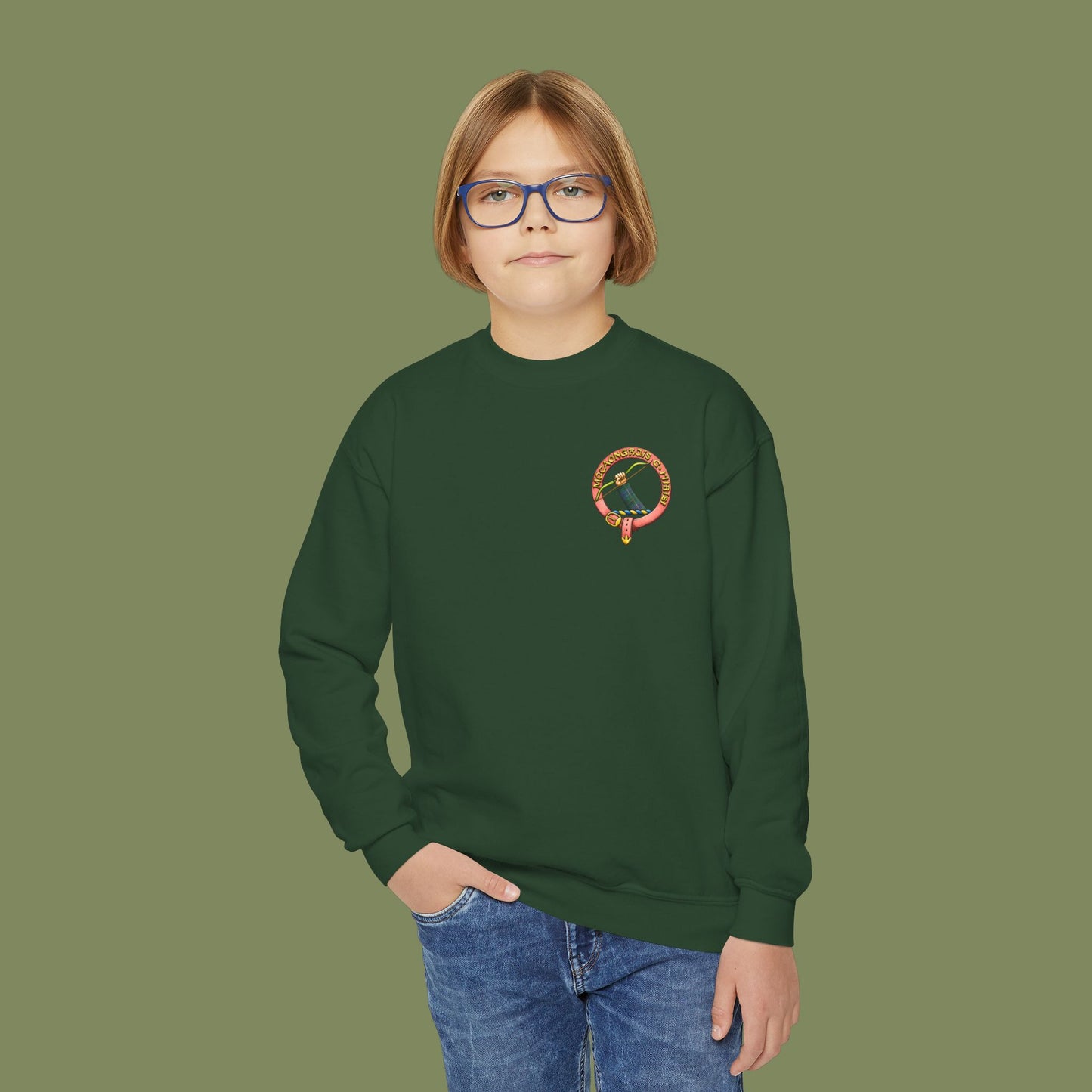Clan MacInnes Youth Crewneck Sweatshirt
