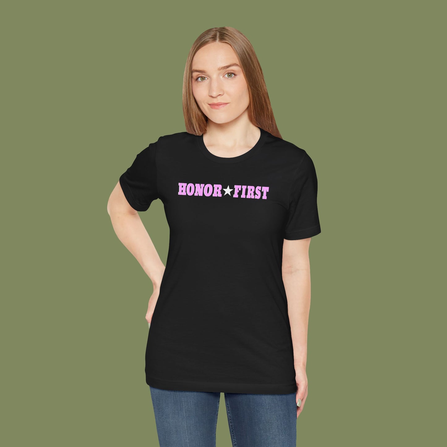 Honor First Breast Cancer Awareness T-Shirt