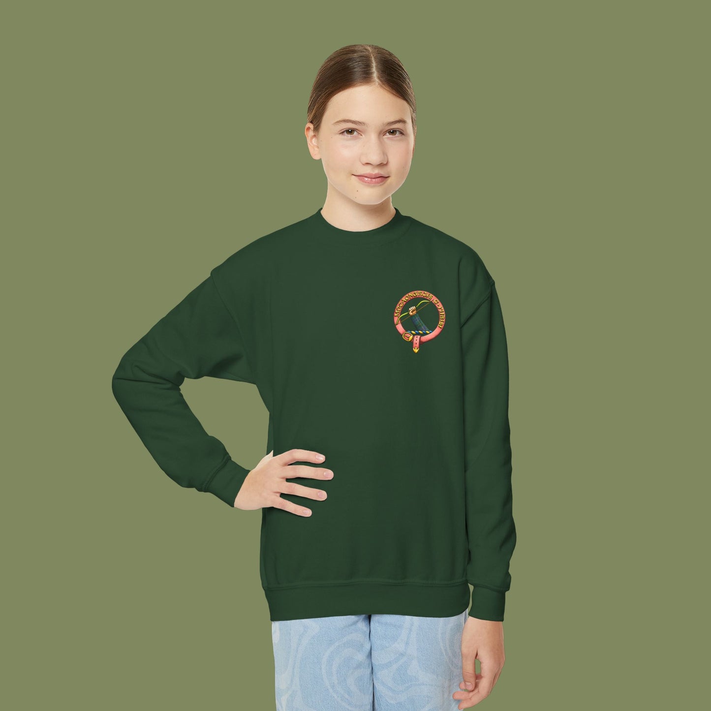 Clan MacInnes Youth Crewneck Sweatshirt