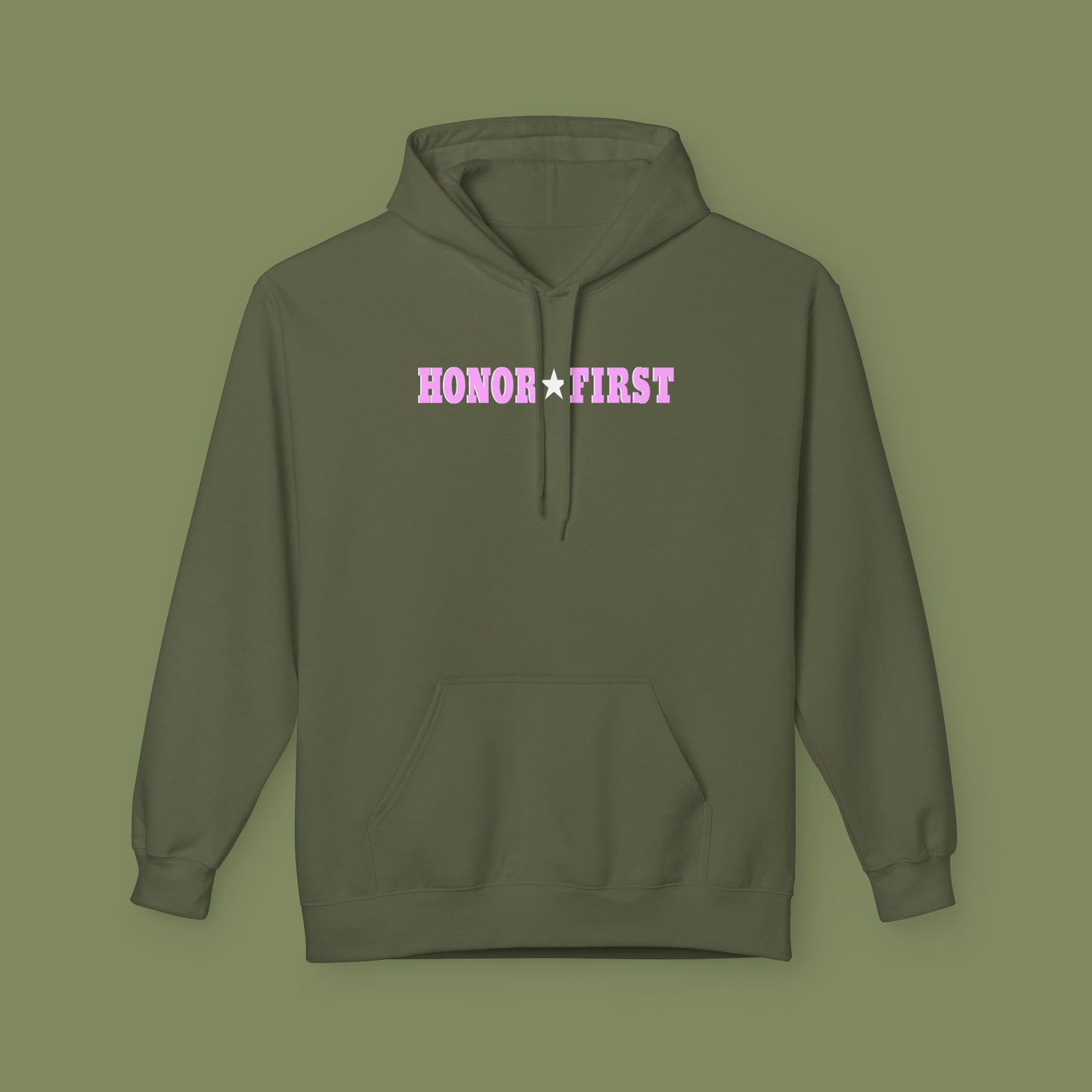 Honor First Breast Cancer Awareness Hoodie