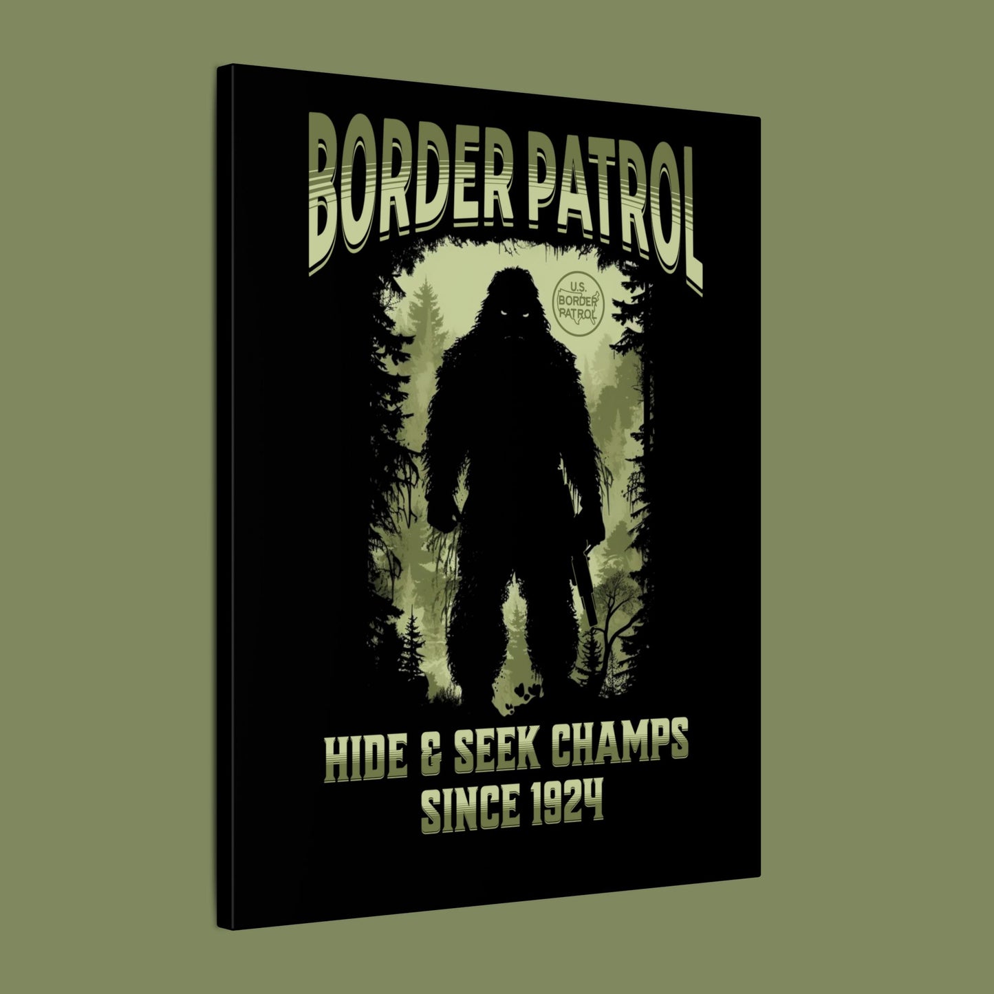 Border Patrol Hide and Seek Canvas Art