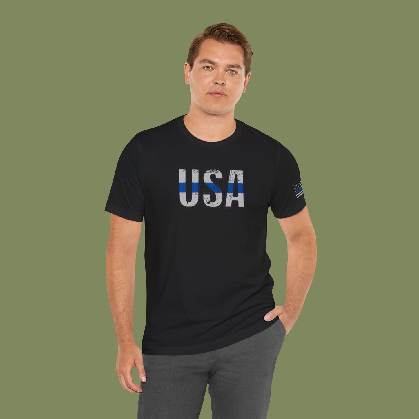 USA Thin Blue Line T-Shirt