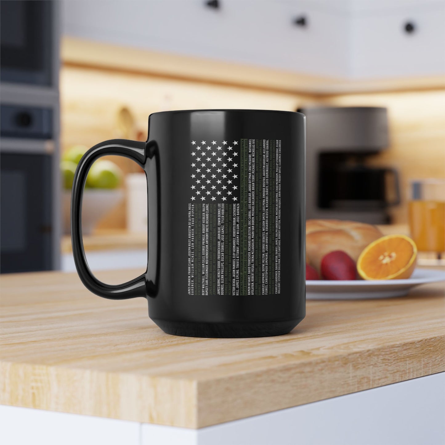 Border Patrol 2024 Valor Memorial Black Mug (15oz)