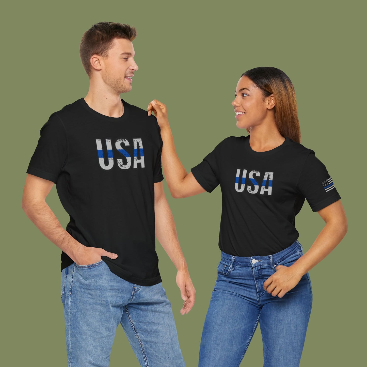 USA Thin Blue Line T-Shirt