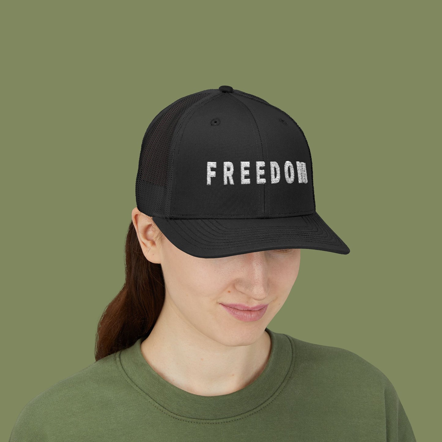 Freedom Snapback Cap (Black)
