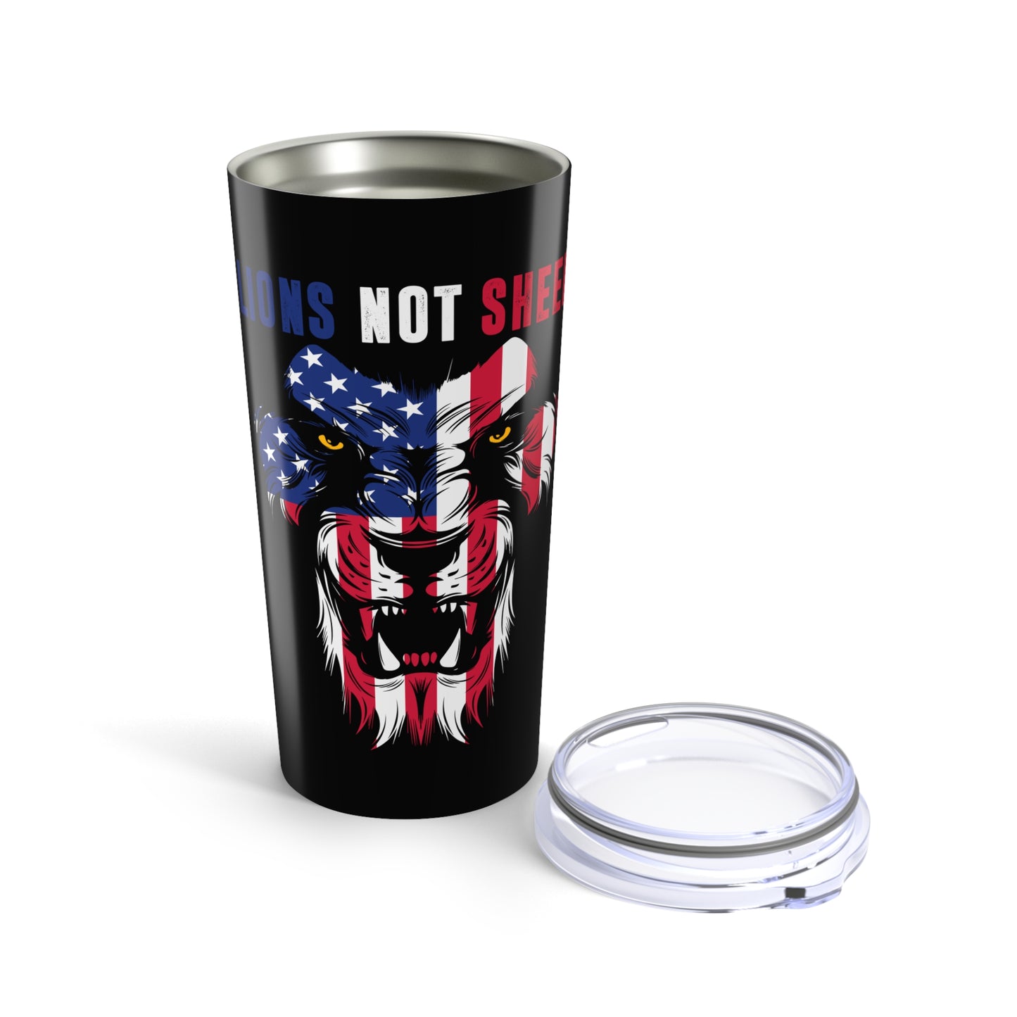 Lions Not Sheep Tumbler 20oz