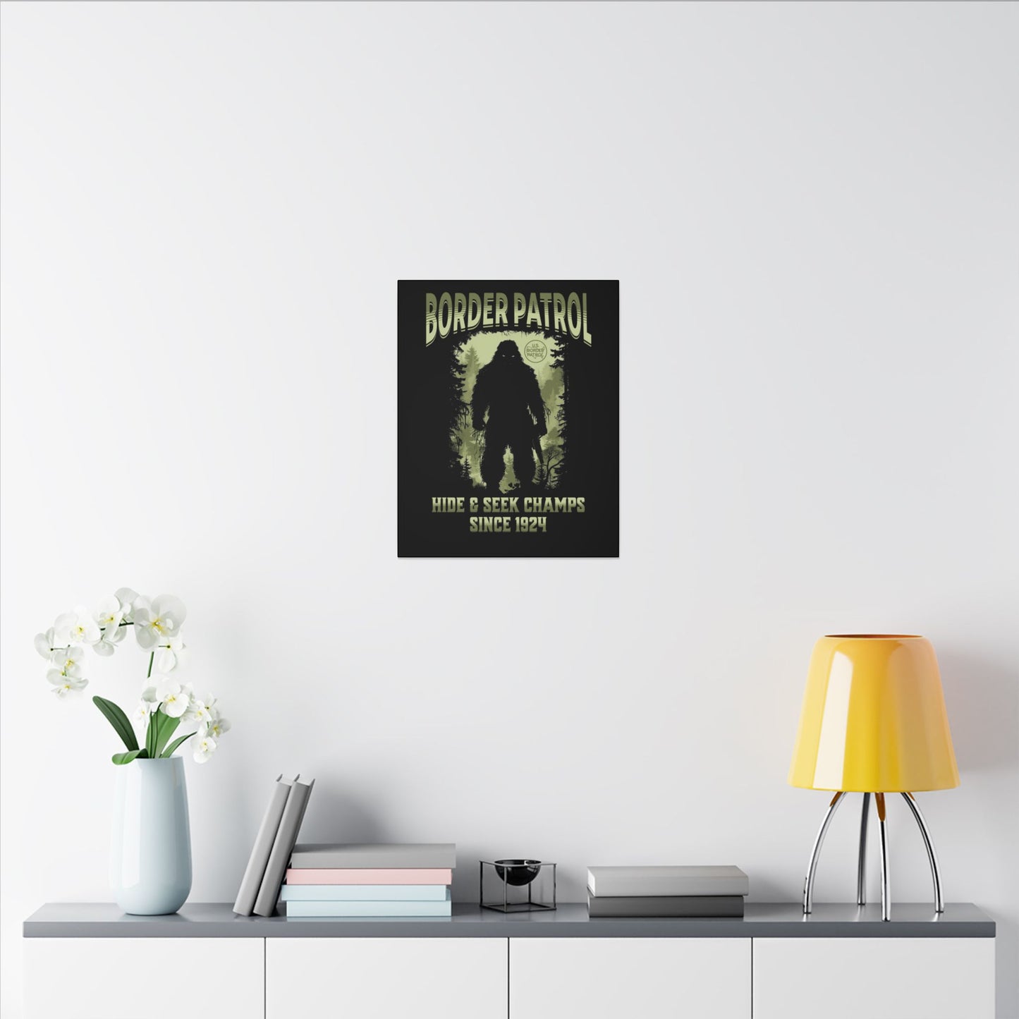Border Patrol Hide and Seek Canvas Art