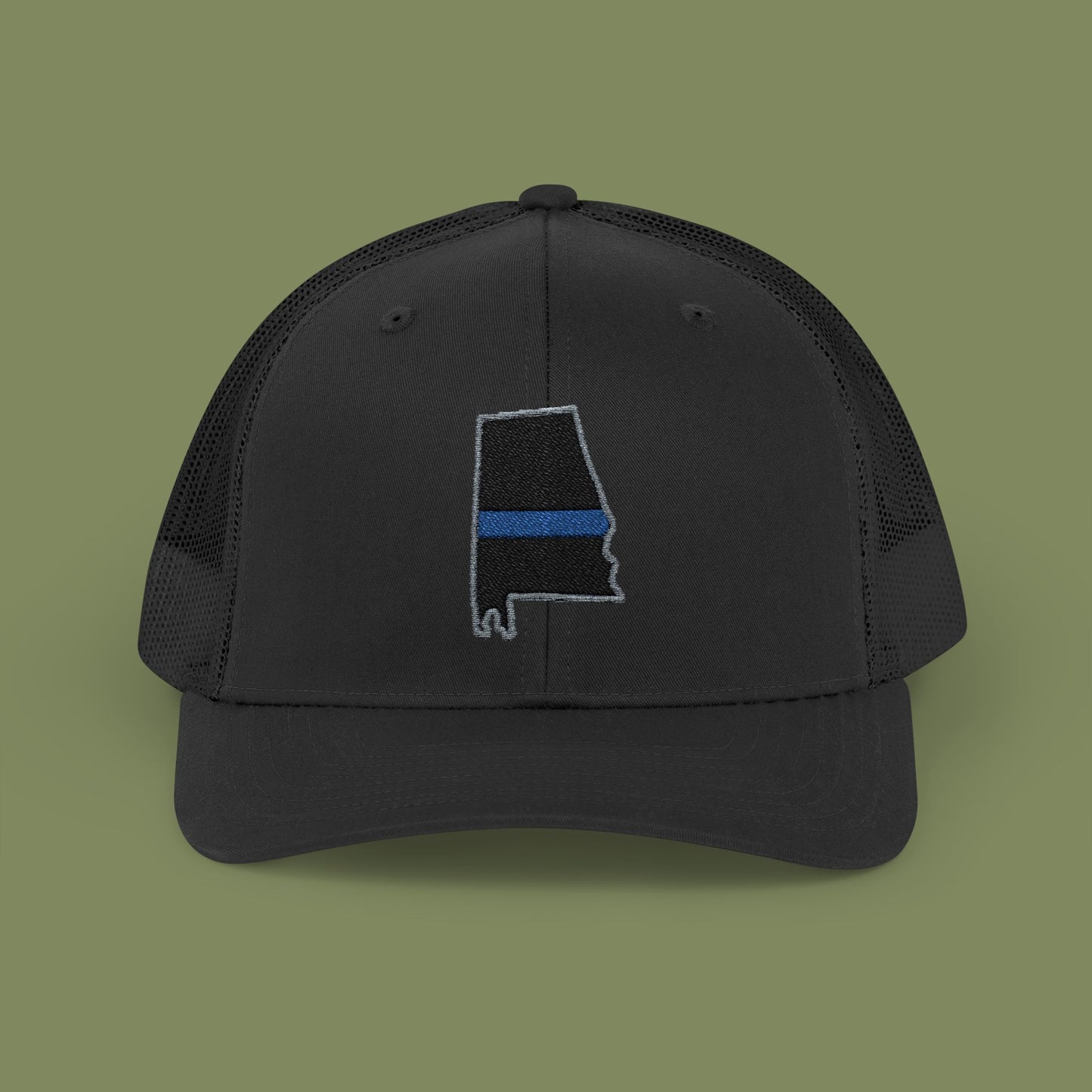 Alabama Thin Blue Line Snapback Trucker Cap
