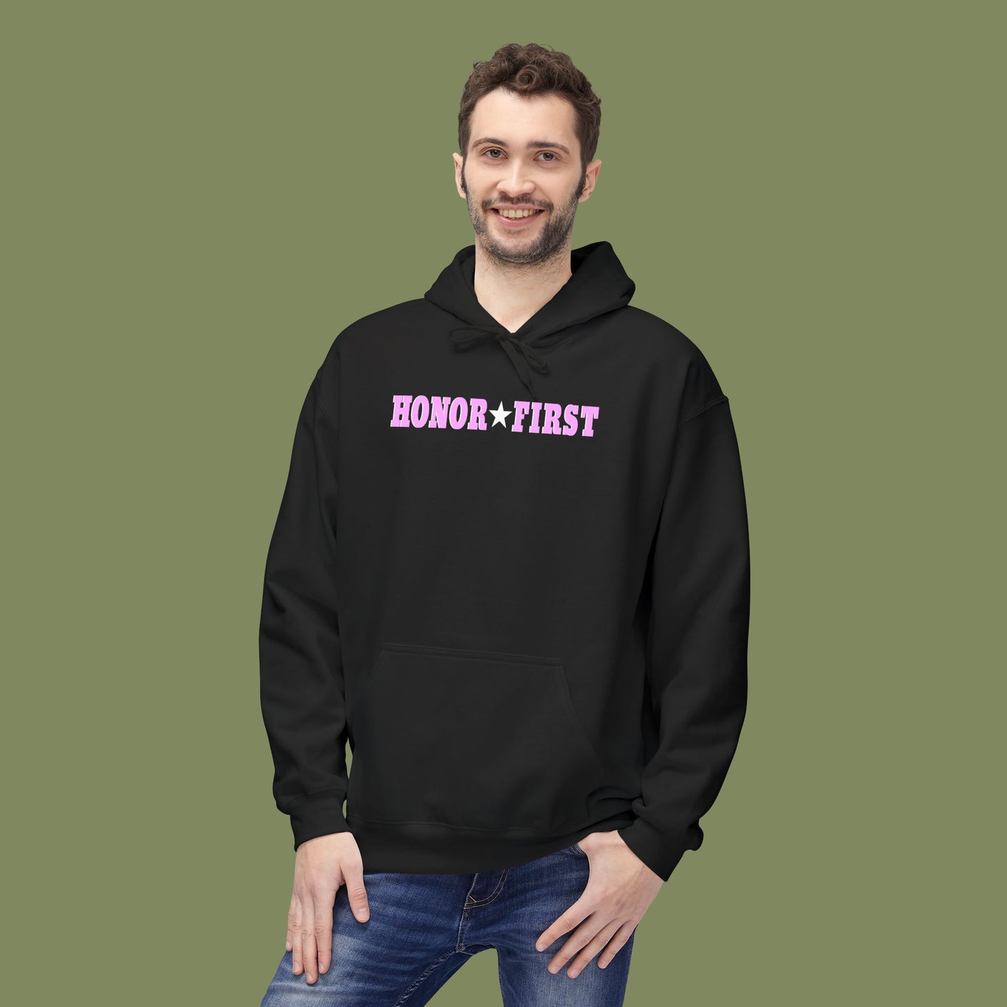 Honor First Breast Cancer Awareness Hoodie