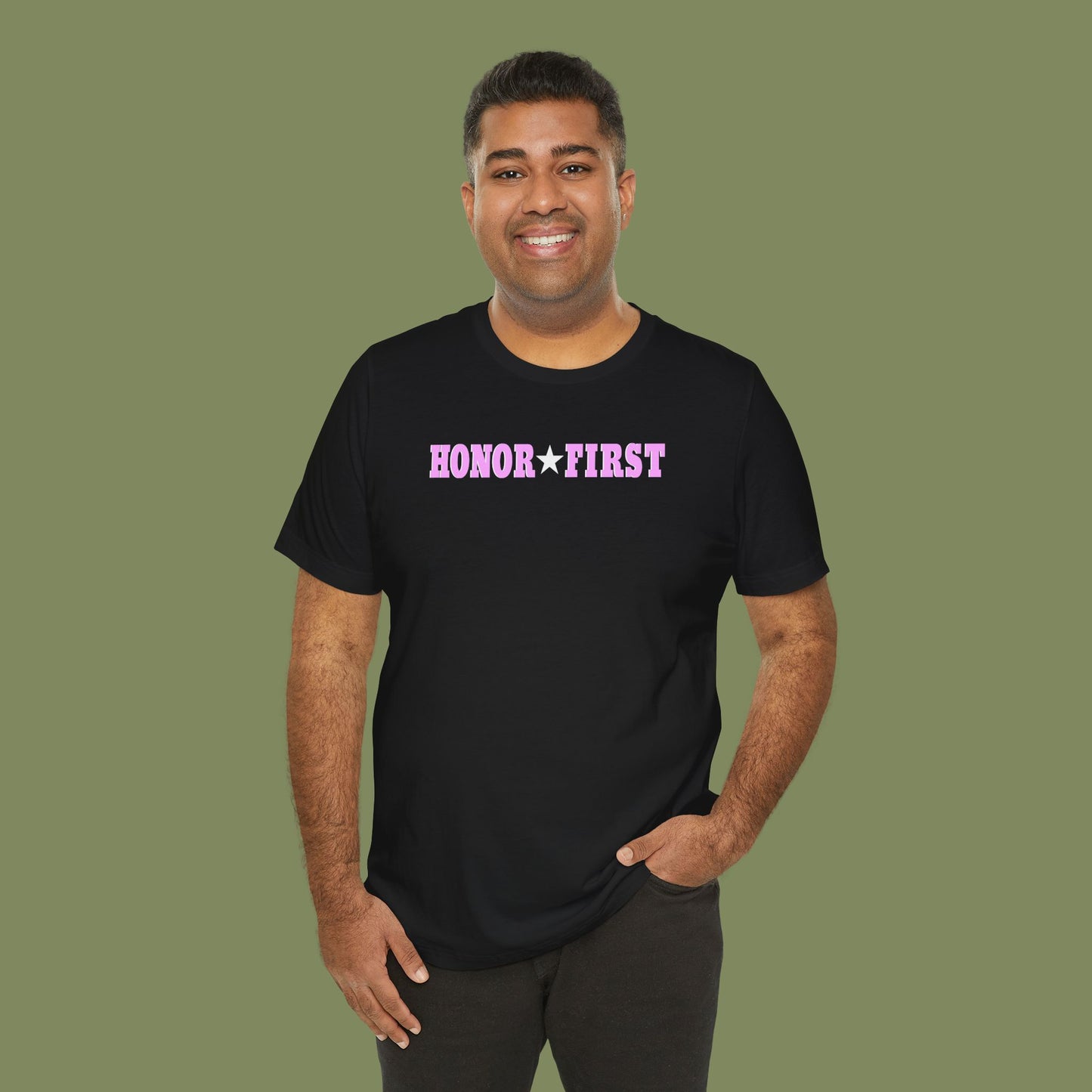 Honor First Breast Cancer Awareness T-Shirt