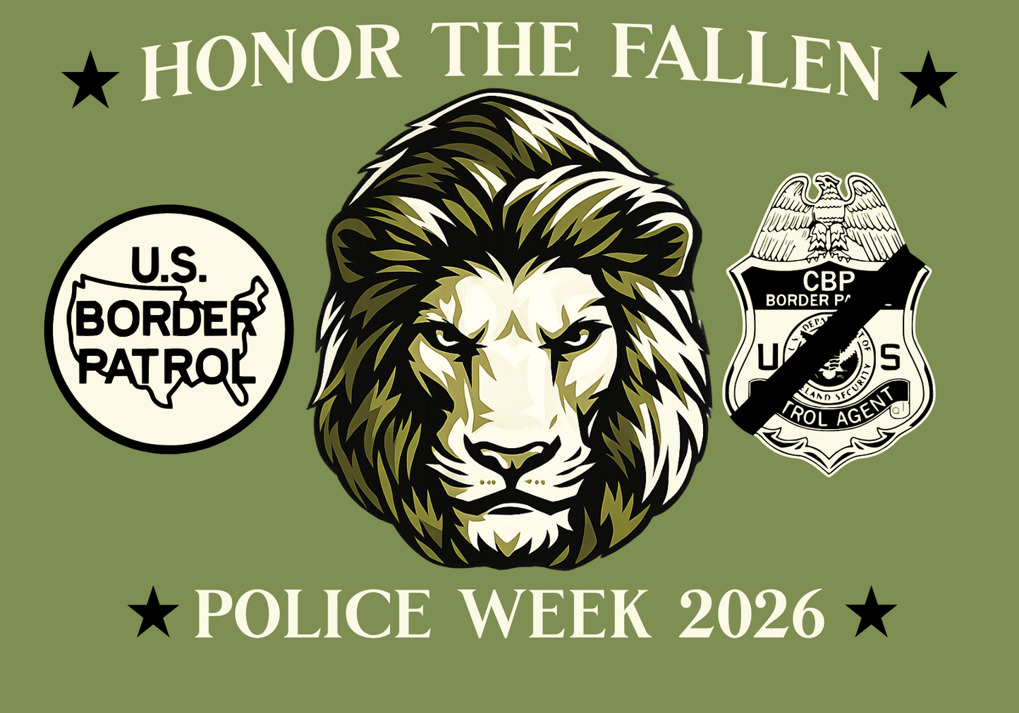 2026 Border Patrol Valor Memorial T-Shirt