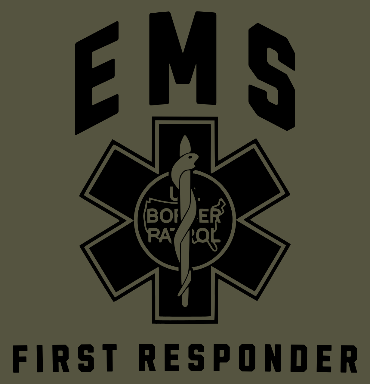 Border Patrol EMT – First Responder T-Shirt