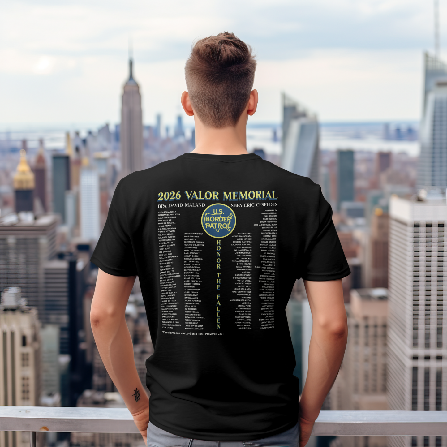 2026 Border Patrol Valor Memorial T-Shirt