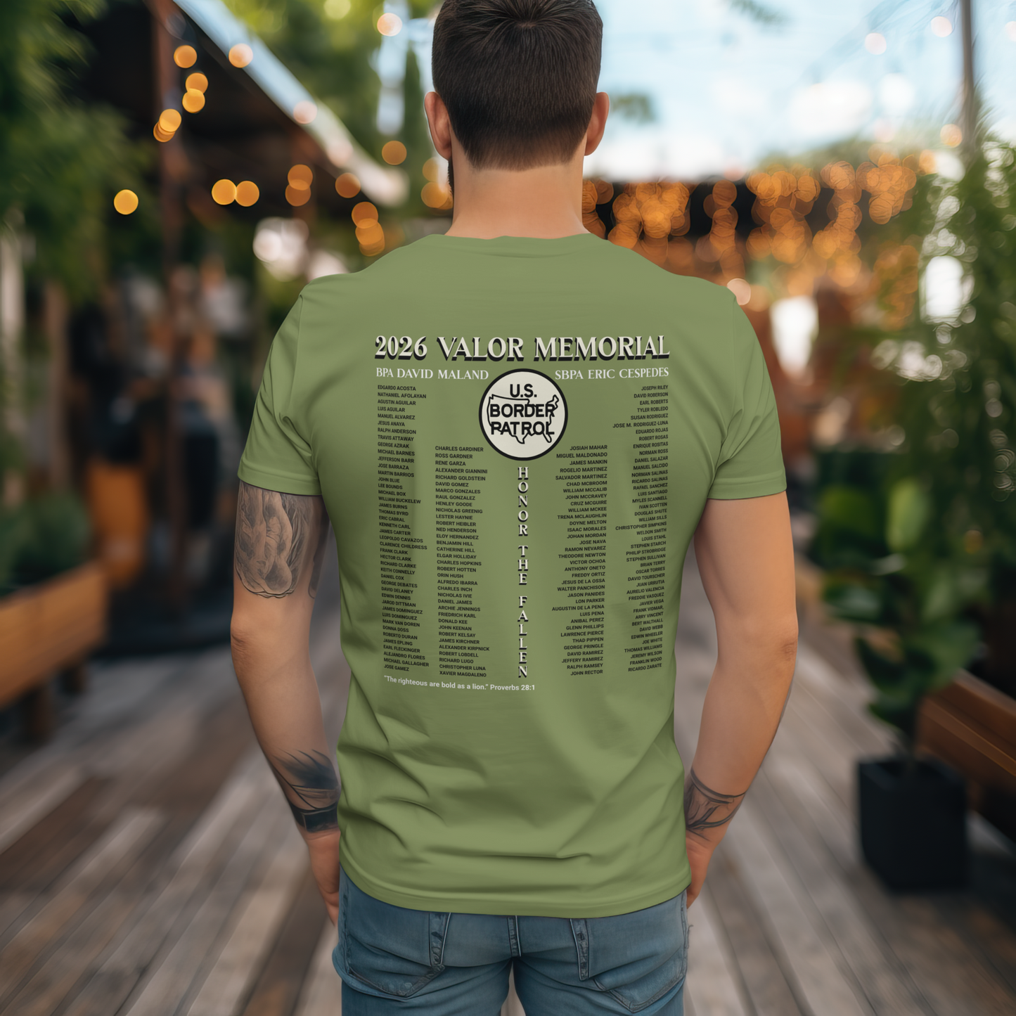 2026 Border Patrol Valor Memorial T-Shirt