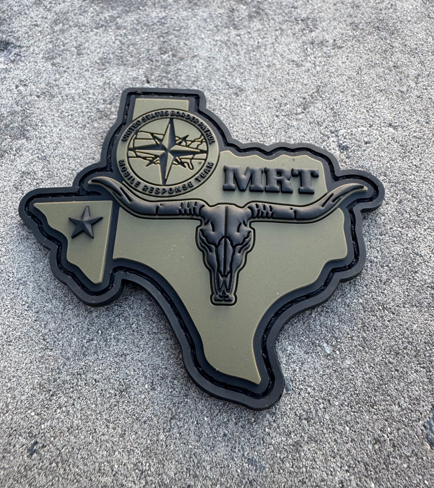 Border Patrol Texas MRT PVC Patch w Velcro Backing
