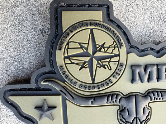 Border Patrol Texas MRT PVC Patch w Velcro Backing