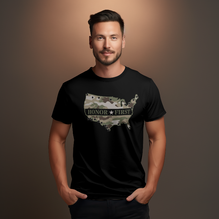 Honor First Camo T-Shirt