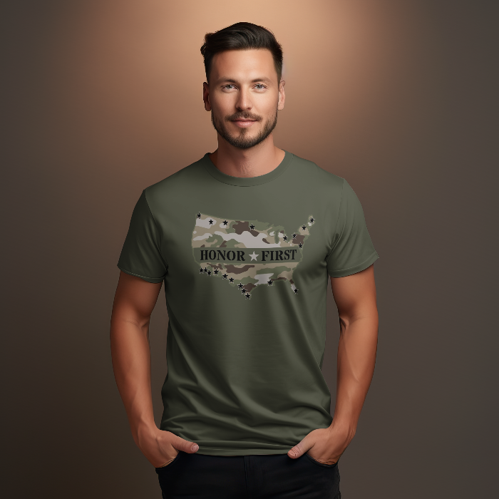 Honor First Camo T-Shirt
