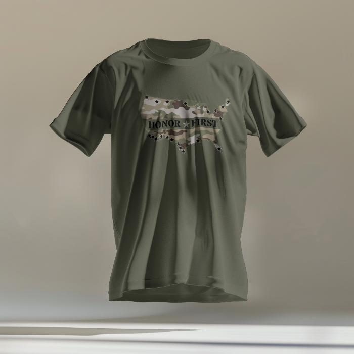 Honor First Camo T-Shirt