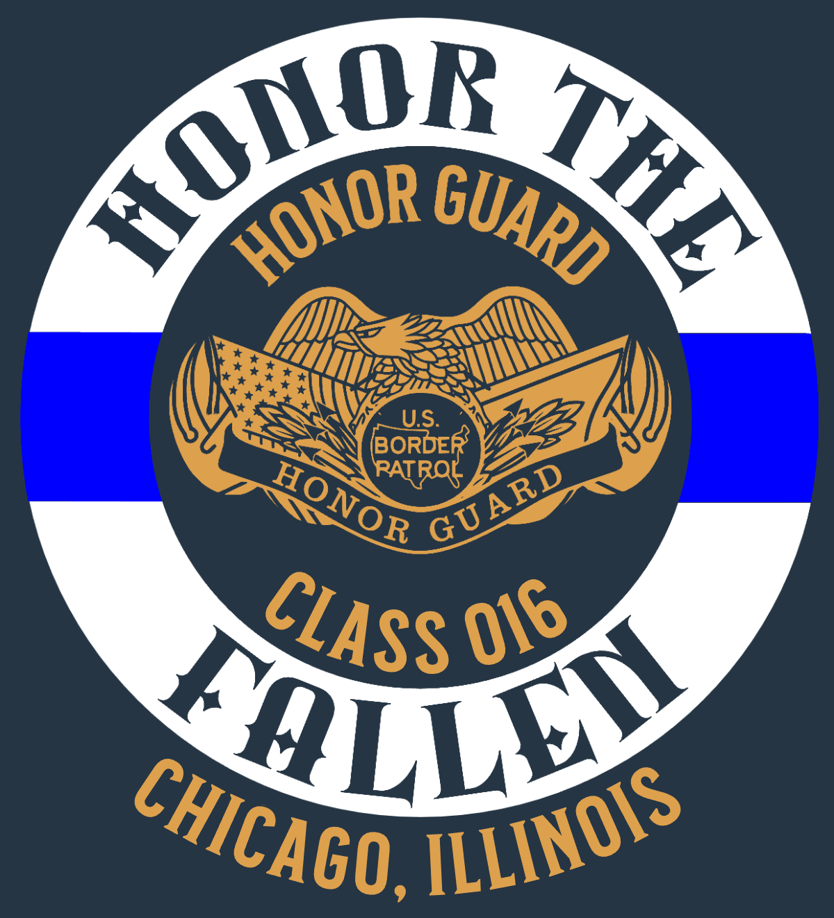 Border Patrol Honor Guard Class 016 – Chicago 2025 T-Shirt