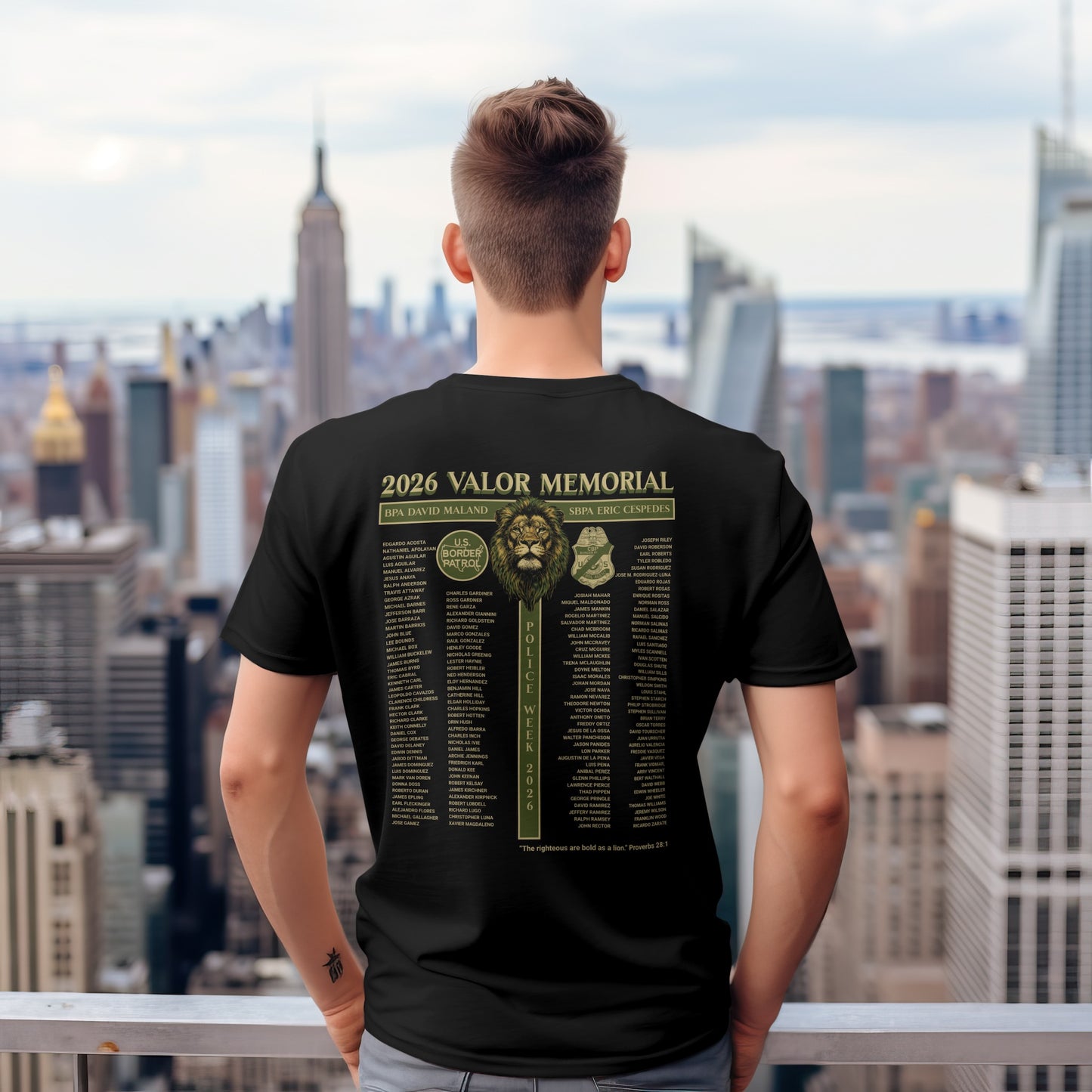 Resiliency Version of the 2026 Border Patrol Valor Memorial T-Shirt