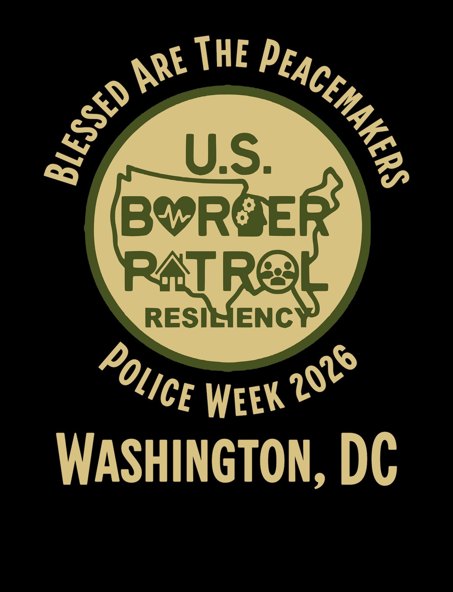 Resiliency Version of the 2026 Border Patrol Valor Memorial T-Shirt