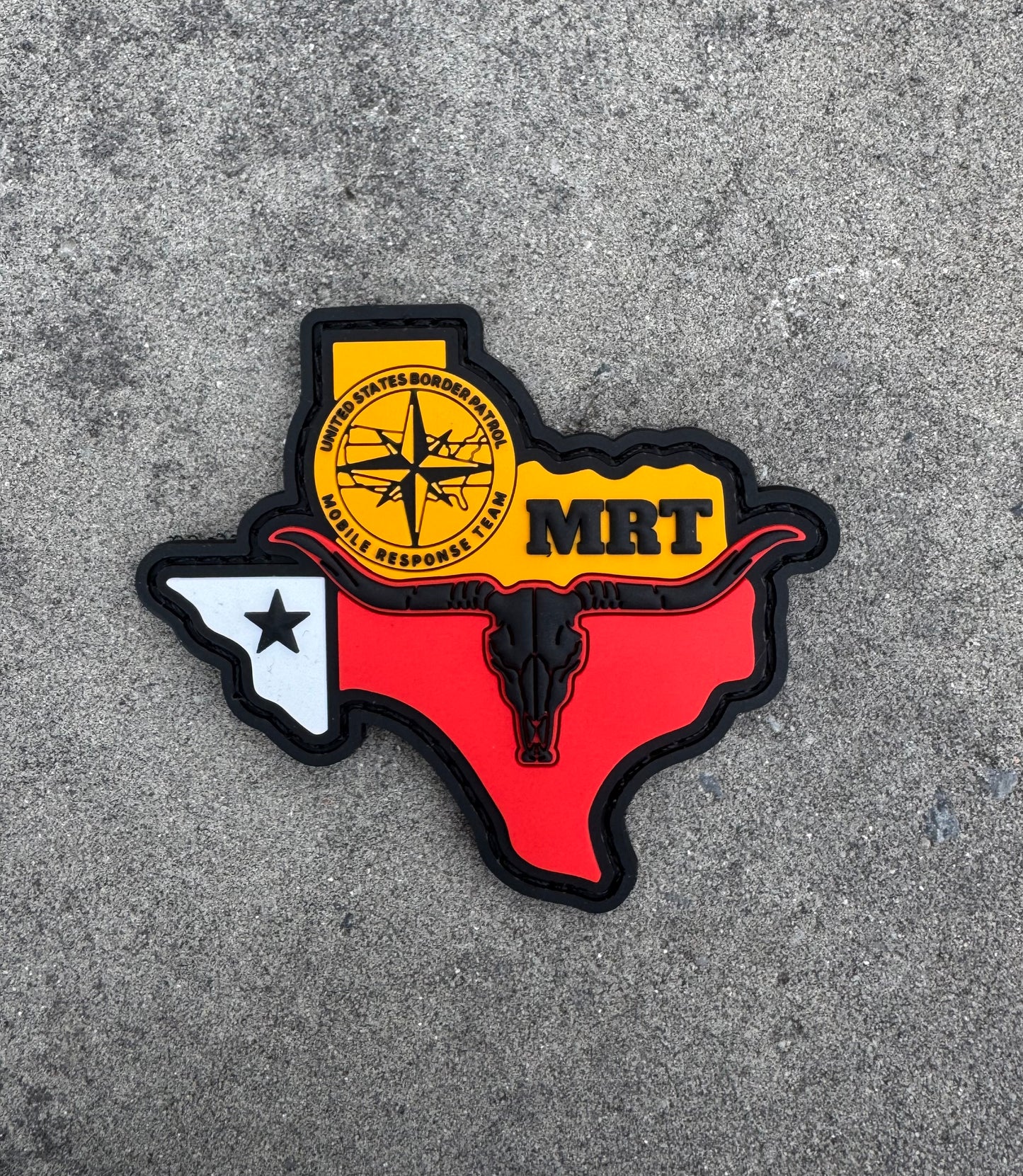 Red Dead Themed BP Texas MRT PVC Patch w Velcro Backing