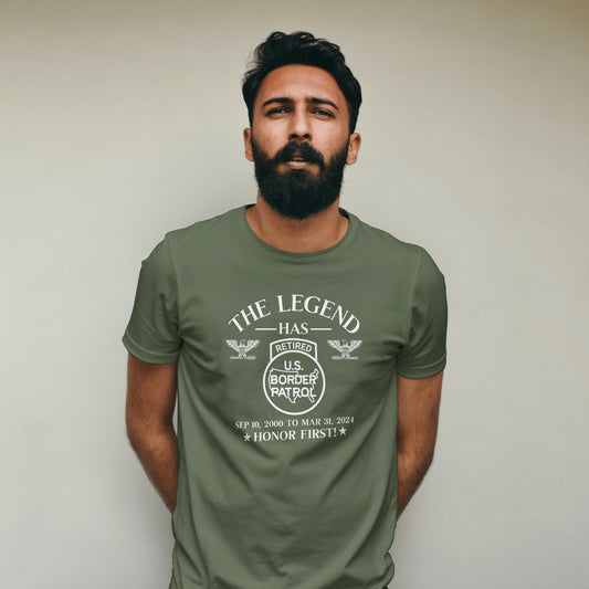 The Legend Has Retired Border Patrol T-Shirt