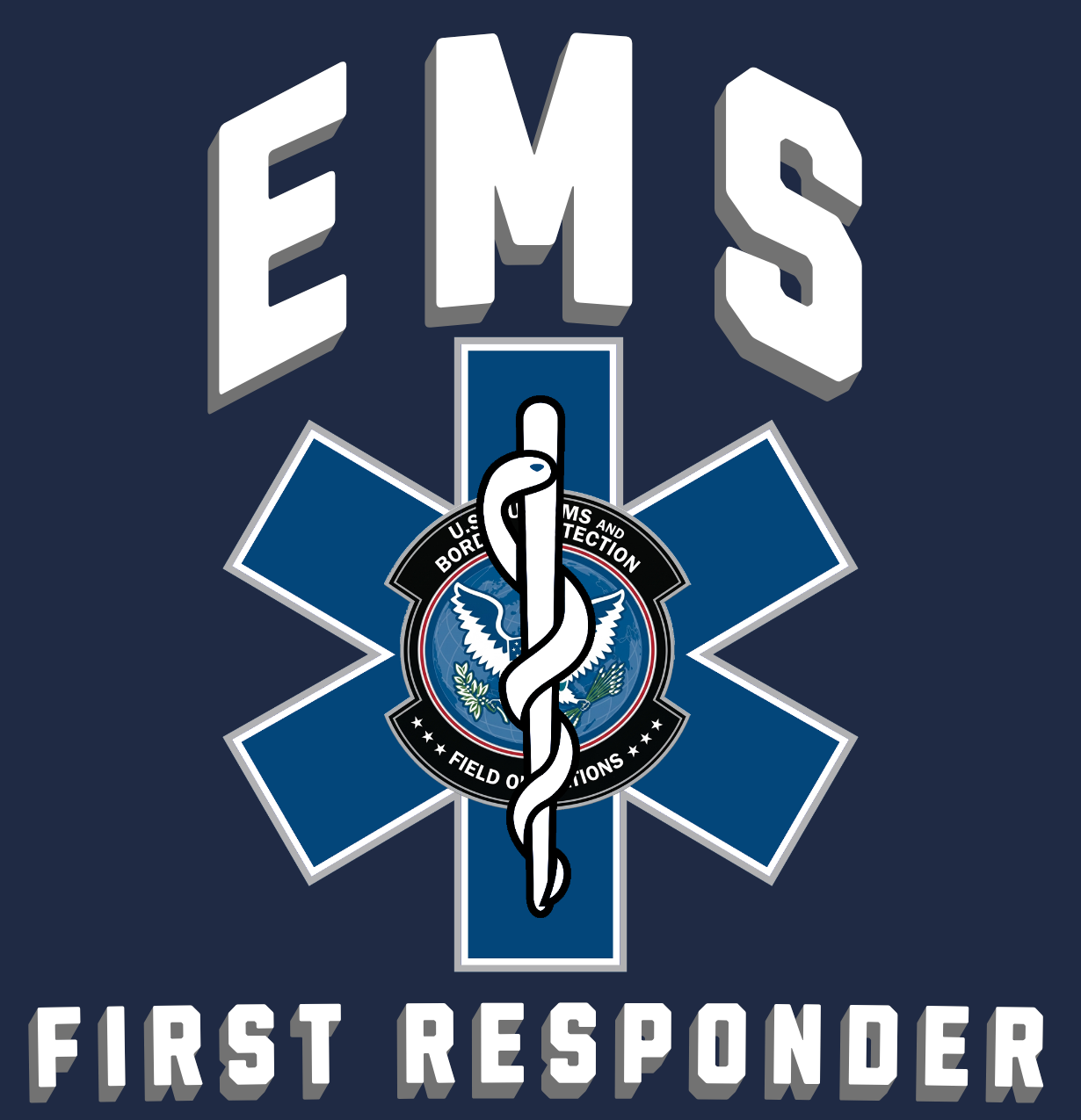 CBP Office of Field Operations EMT – First Responder T-Shirt